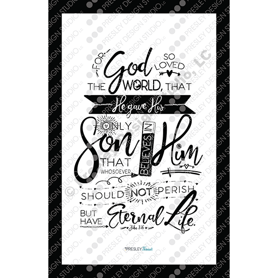 John 3:16 Verse Poster John 3:16 Verse Poster