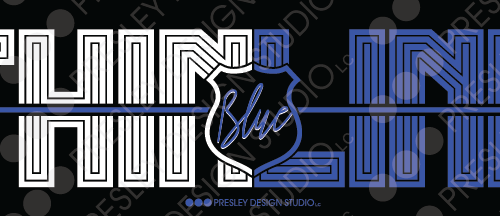 Thin Blue Line Bumper Sticker Thin Blue Line bumper sticker