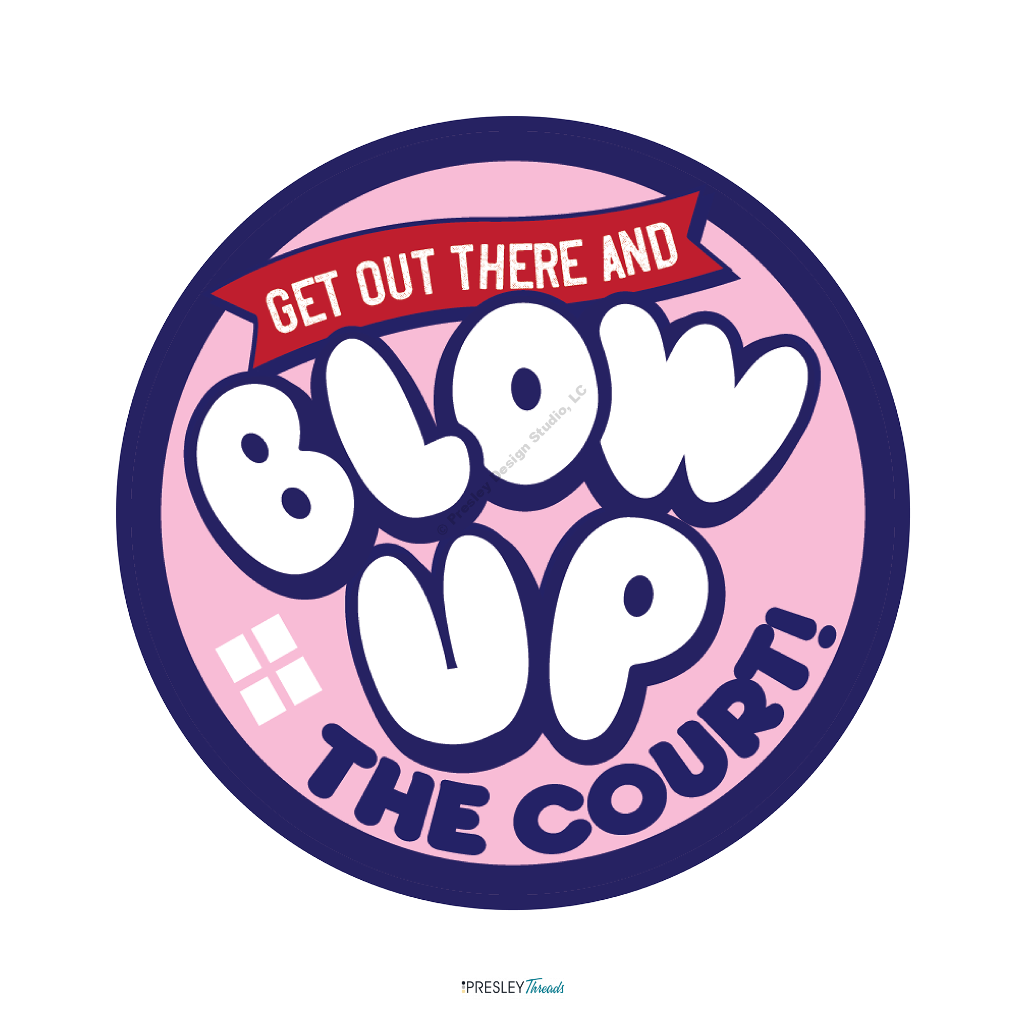 Blow Pop: Team Motivational Stickers (set of 24) Blow Up Pink Feature