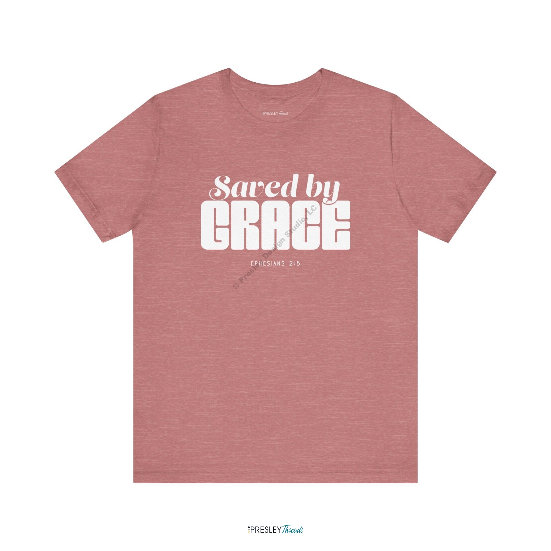 Saved by Grace | Unisex Jersey Short Sleeve Tee Saved by Grace | Unisex Jersey Short Sleeve Tee - Image 3