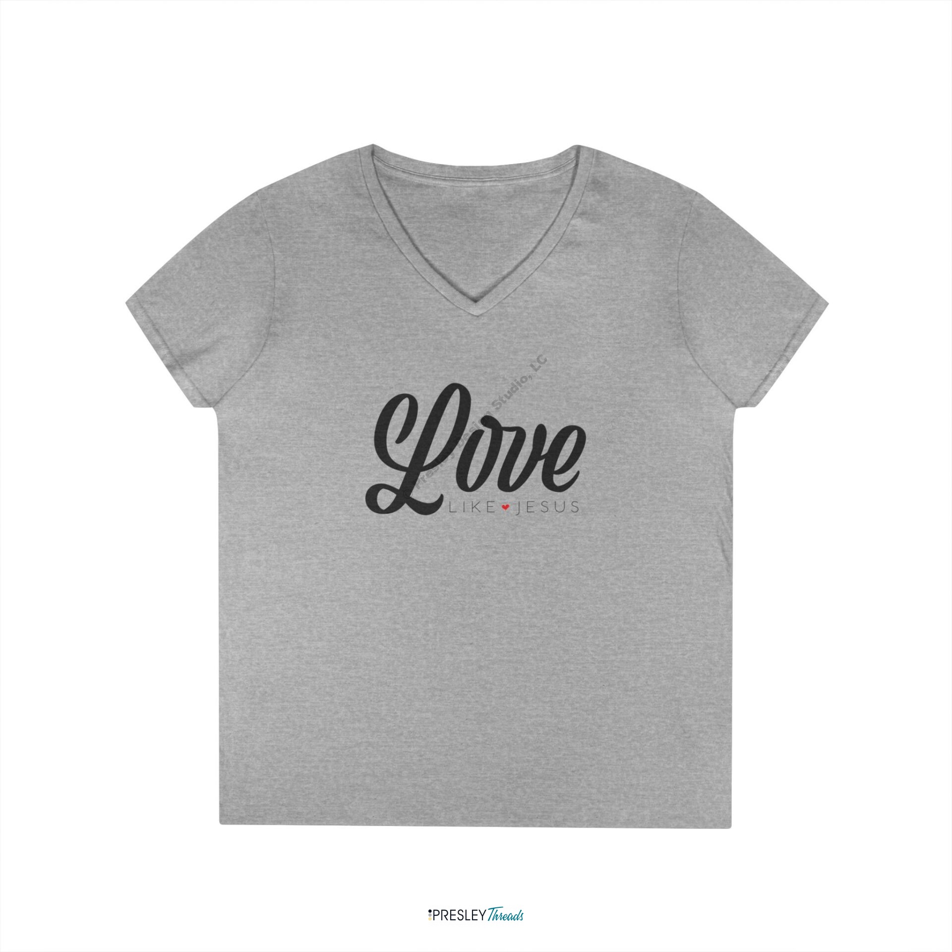 Love Like Jesus | Ladies’ V-Neck T-Shirt Love Like Jesus | Ladies' V-Neck T-Shirt - Image 4