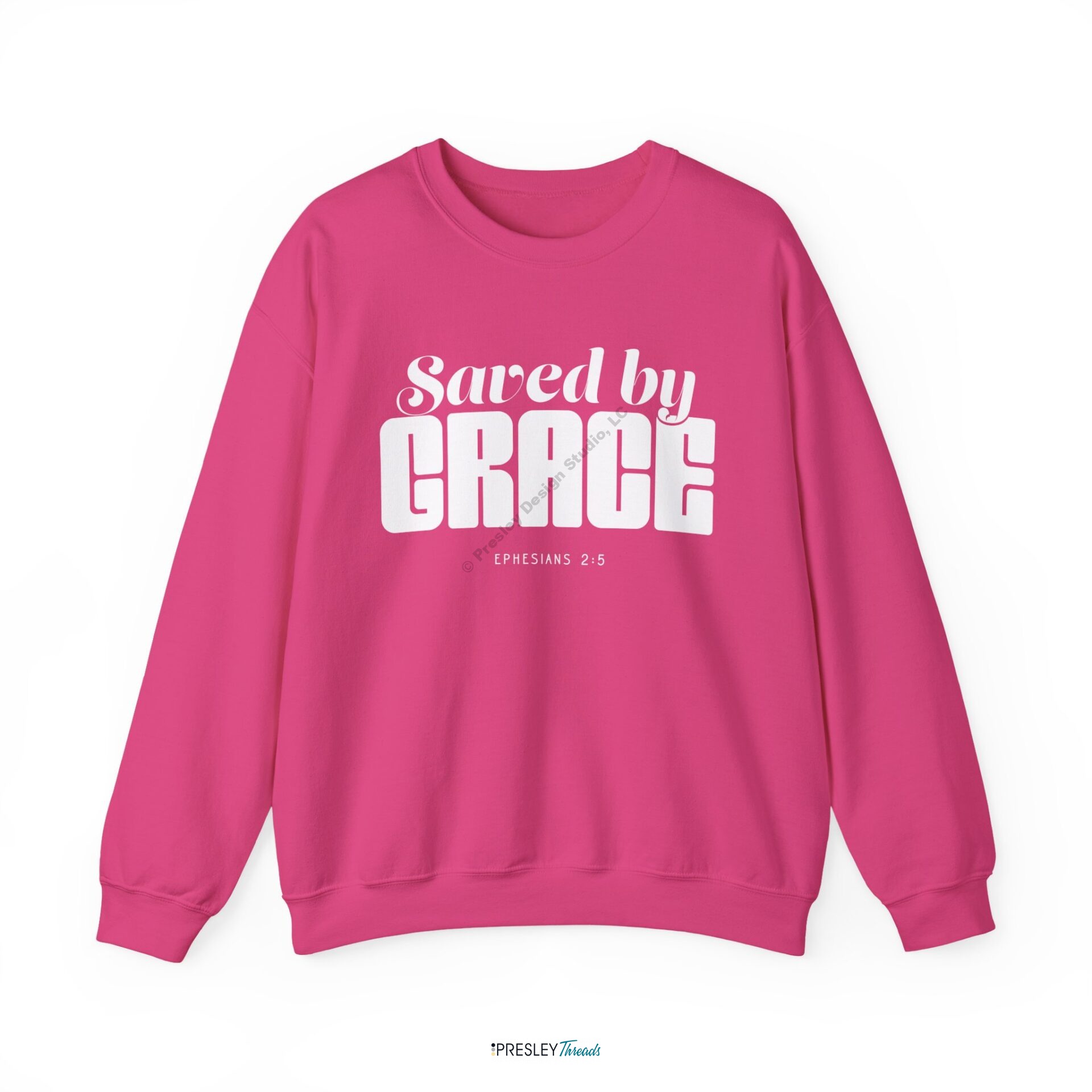 Saved by Grace | Unisex Heavy Blend™ Crewneck Sweatshirt Saved by Grace | Unisex Heavy Blend™ Crewneck Sweatshirt - Image 7
