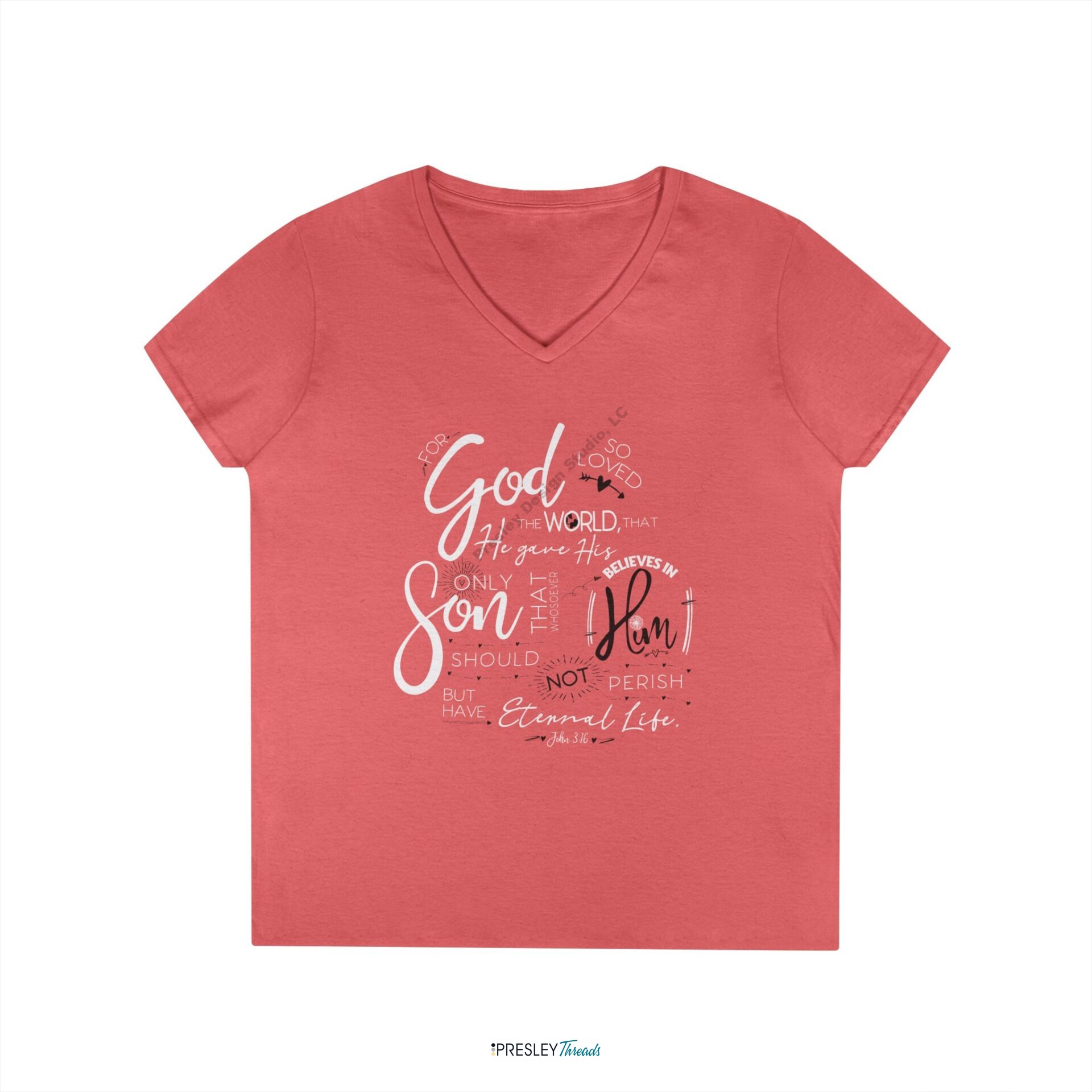 John 3:16 | Ladies’ V-Neck T-Shirt John 3:16 | Ladies' V-Neck T-Shirt