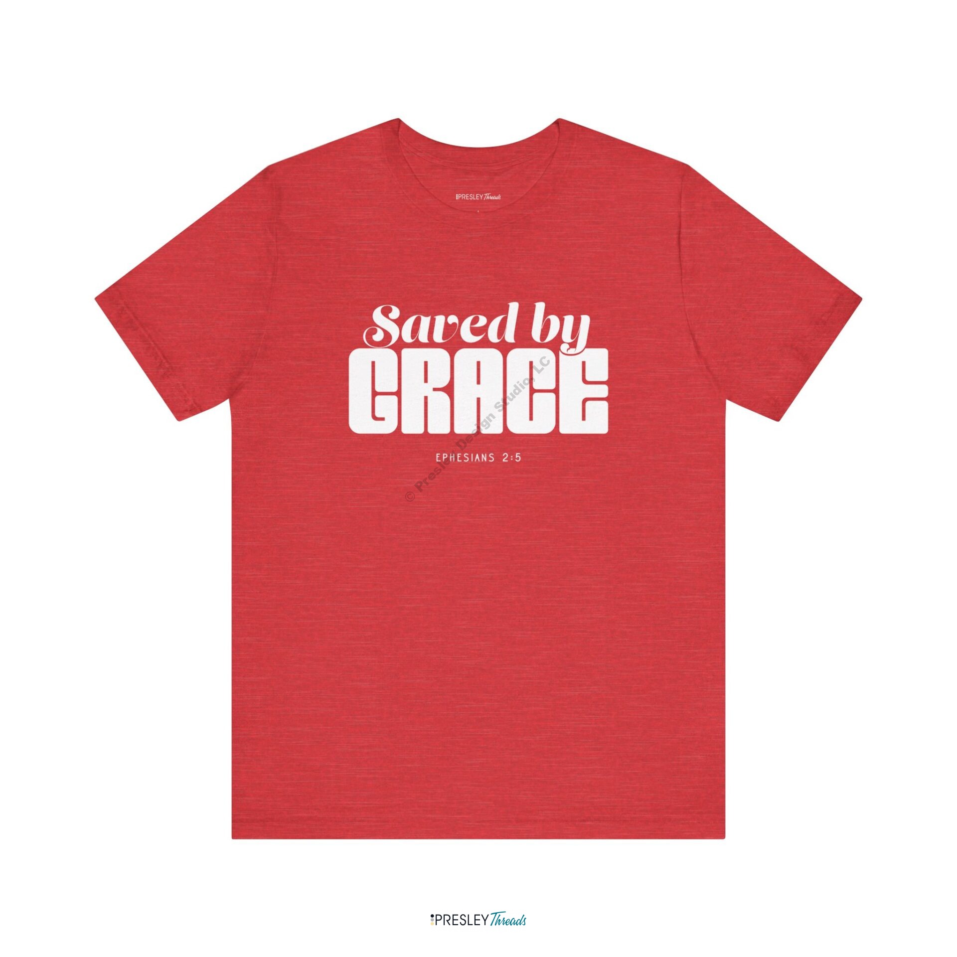 Saved by Grace | Unisex Jersey Short Sleeve Tee Saved by Grace | Unisex Jersey Short Sleeve Tee - Image 10