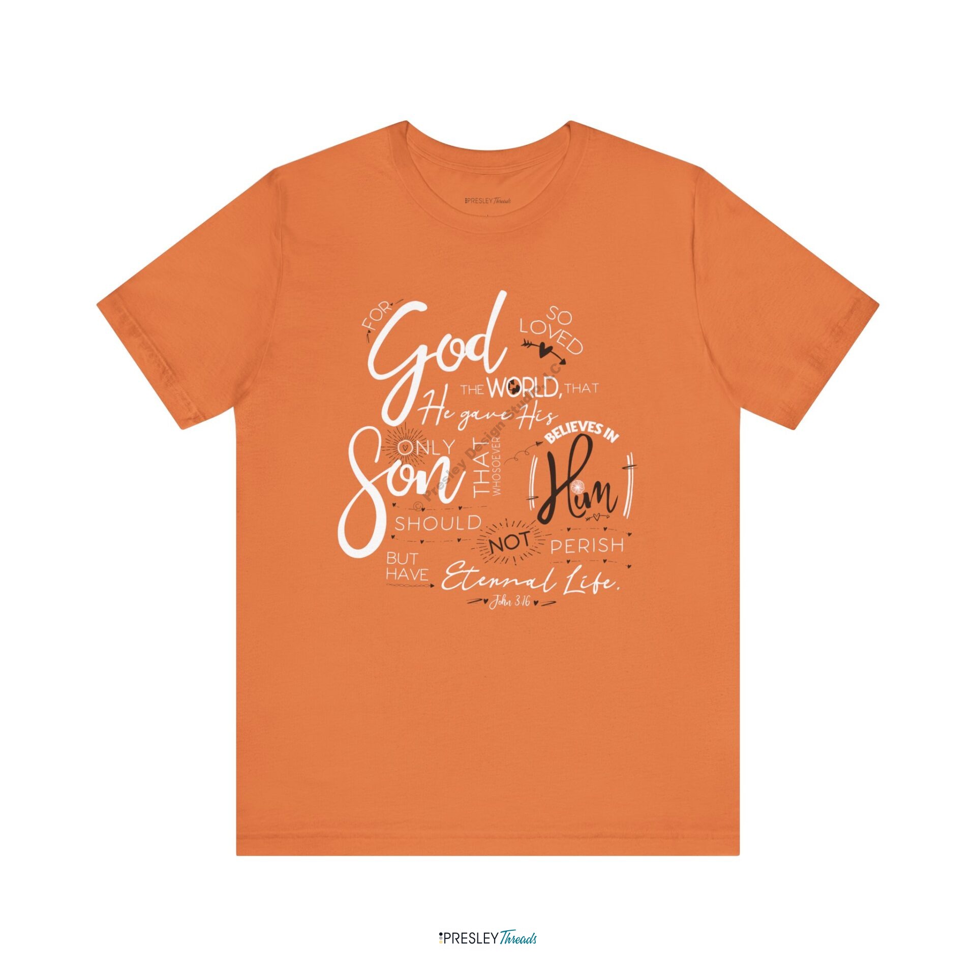 John 3:16 – Unisex Jersey Short Sleeve Tee John 3:16 - Unisex Jersey Short Sleeve Tee - Image 3