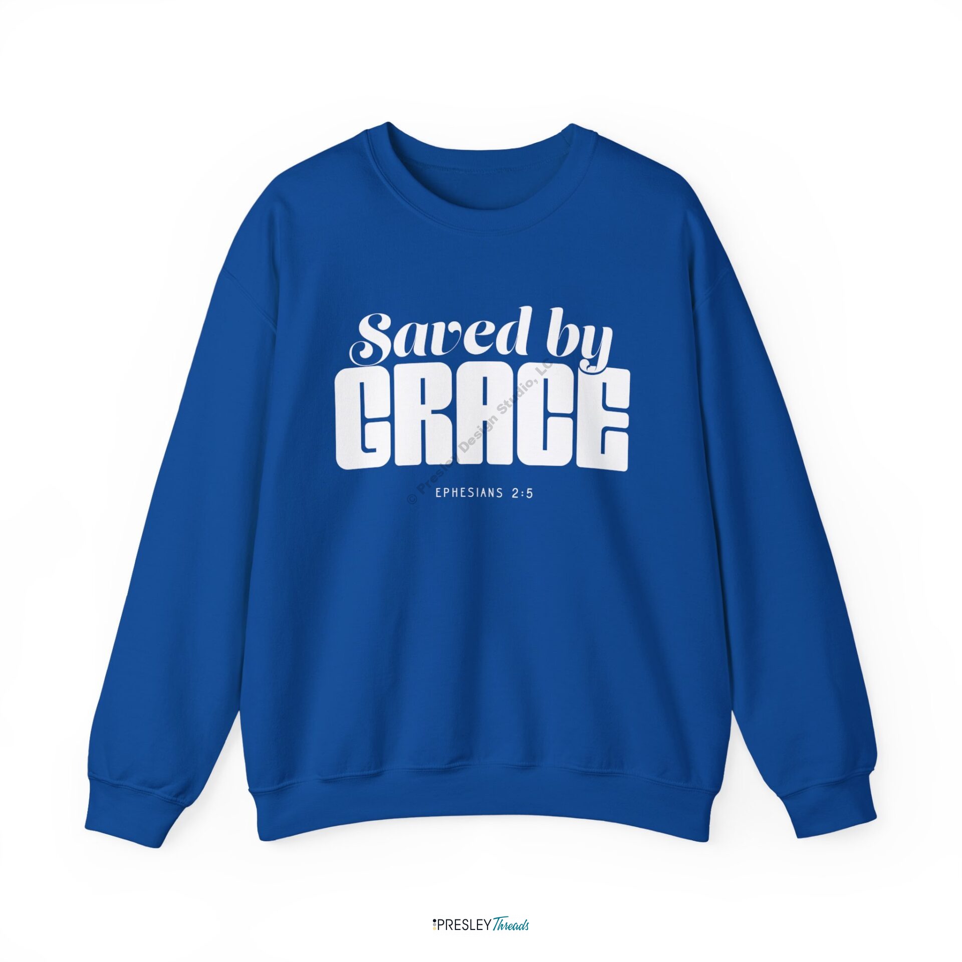 Saved by Grace | Unisex Heavy Blend™ Crewneck Sweatshirt Saved by Grace | Unisex Heavy Blend™ Crewneck Sweatshirt - Image 5