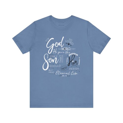 John 3:16 – Unisex Jersey Short Sleeve Tee John 3:16 - Unisex Jersey Short Sleeve Tee
