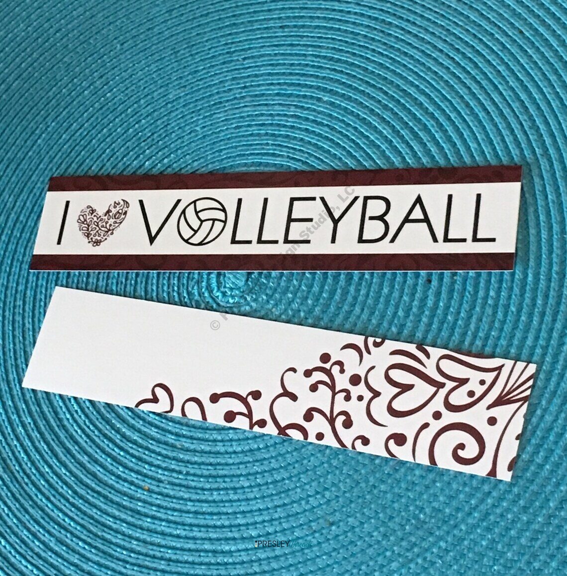 I Love Volleyball Bookmark I Love Volleyball Bookmark - Image 2