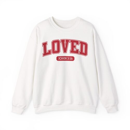 LOVED – John 3:16 | Unisex Heavy Blend™ Crewneck Sweatshirt LOVED - John 3:16 | Unisex Heavy Blend™ Crewneck Sweatshirt