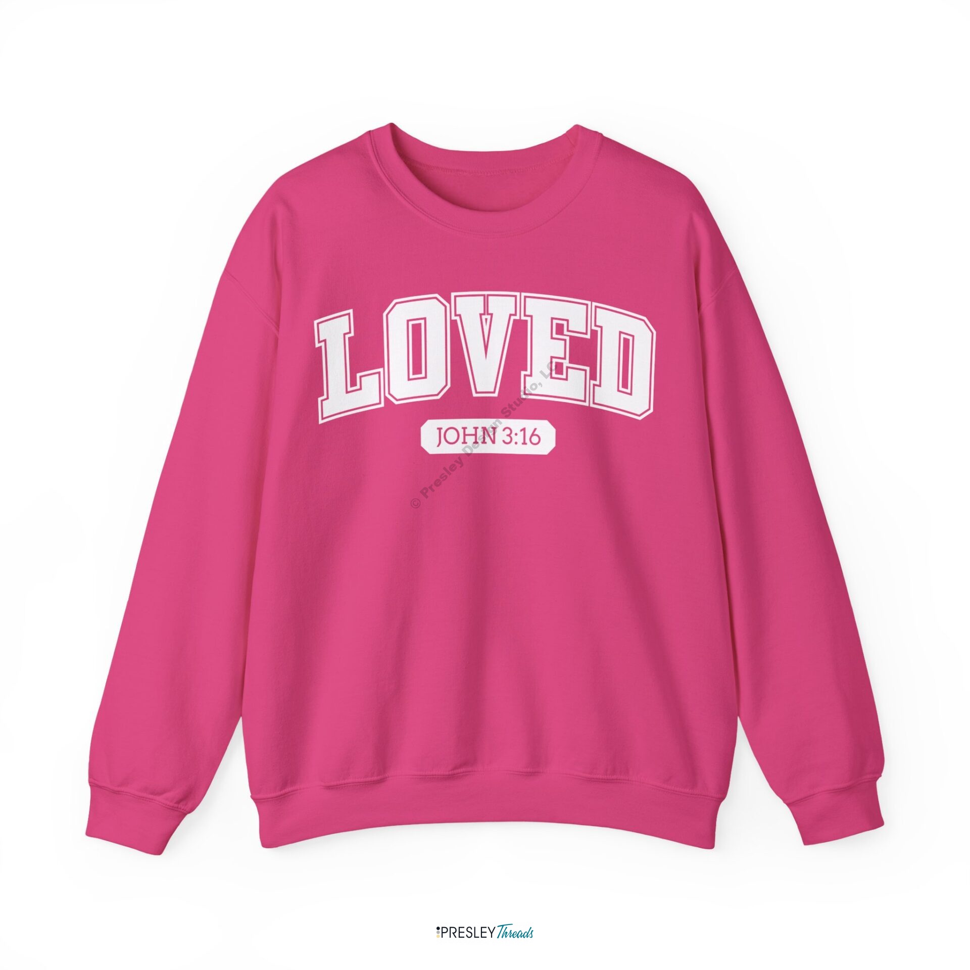 LOVED – John 3:16 | Unisex Heavy Blend™ Crewneck Sweatshirt LOVED - John 3:16 | Unisex Heavy Blend™ Crewneck Sweatshirt - Image 3