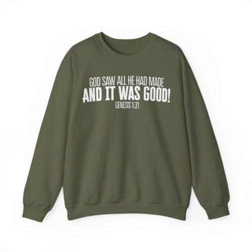 Genesis 1:31 | Unisex Heavy Blendâ„¢ Crewneck Sweatshirt Genesis 1:31 | Unisex Heavy Blendâ„¢ Crewneck Sweatshirt