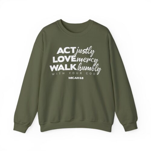 Micah 6:8 | Unisex Heavy Blendâ„¢ Crewneck Sweatshirt Micah 6:8 | Unisex Heavy Blendâ„¢ Crewneck Sweatshirt 2