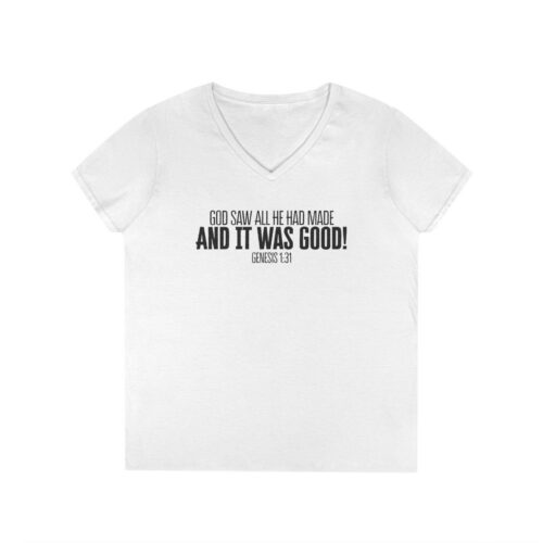 Genesis 1:31 | Ladies’ V-Neck T-Shirt Genesis 1:31 | Ladies’ V-Neck T-Shirt 2